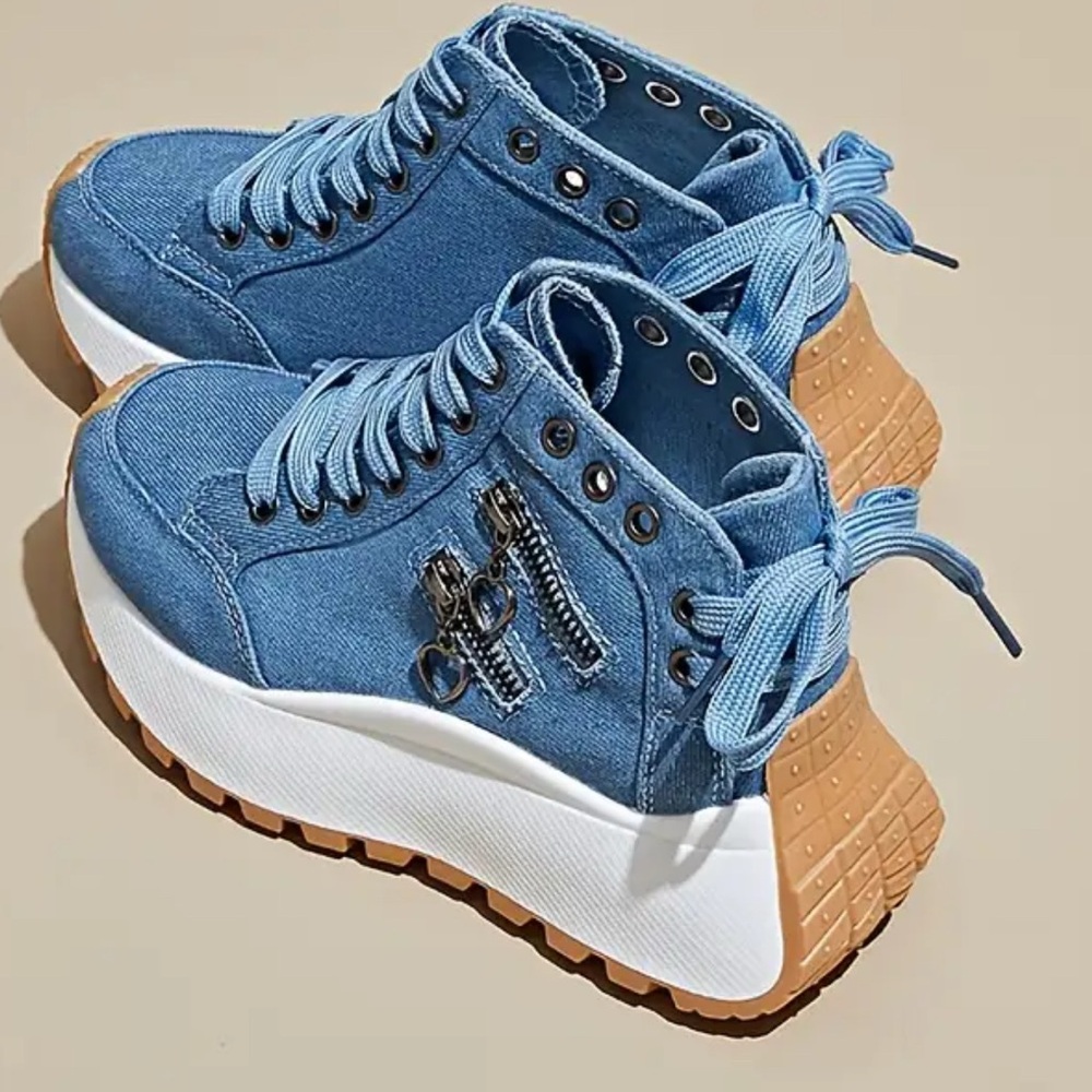 High Cut Thick Solid Shoes/Sneakers